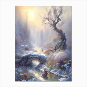 Winter Wonderland Landscape Canvas Print
