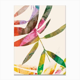 Colourful Leaves Art Print3 Canvas Print