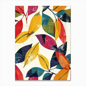 Colorful Leaves Canvas Print Canvas Print