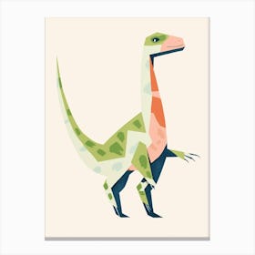 Nursery Dinosaur Art Compsognathus Canvas Print