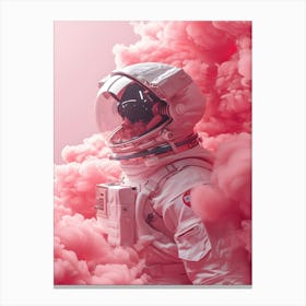 Pink Astronaut 1 Canvas Print