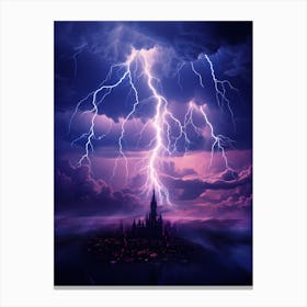 Lightning In The Sky 5 Canvas Print