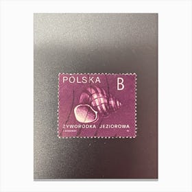 Poland B Stamp Canvas Print