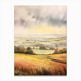 Autumn Forest Landscape The South Downs England 2 Canvas Print