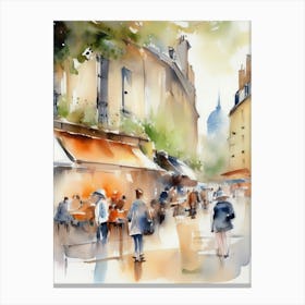 Paris Cafe 3 Canvas Print