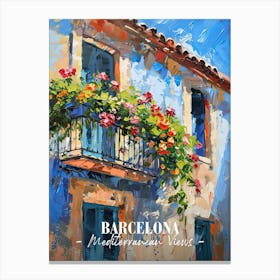 Mediterranean Views Barcelona 6 Canvas Print