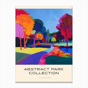 Abstract Park Collection Poster Victoria Park London 2 Canvas Print