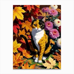 Autumn Cat Toile