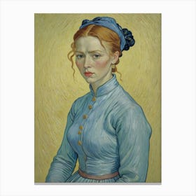 Portrait Of A Young Woman 14 Canvas Print