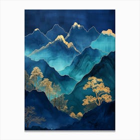 Asian Mountains 6 Canvas Print