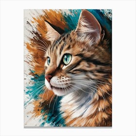 Portrait Of A Cat 2 Canvas Print