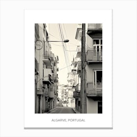 Poster Of Athens, Greece, Photography In Black And White 2 Canvas Print