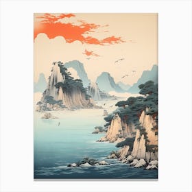 The Ogasawara Islands In Tokyo, Ukiyo E Drawing 4 Canvas Print