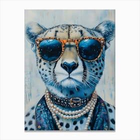 Blue Cheetah 3 Toile