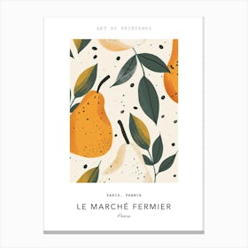 Pears Le Marche Fermier Poster 5 Canvas Print