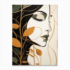 Woman'S Face 9 Canvas Print