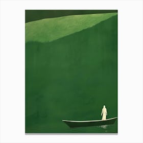 Man In A Boat 8 Canvas Print