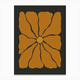 Autumn Flower 01 - Pumpkin Spice Canvas Print