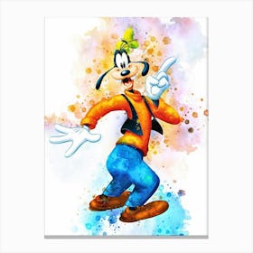 Goofy Is Happy Canvas Print