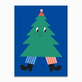 Funny Christmas Tree 1 Canvas Print