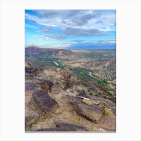 White Rock Overlook Park, New Mexico 1 - Vertical Canvas Print