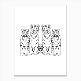 Single Tiger Squad Canvas Print