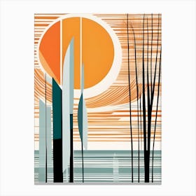 'Sunrise' Abstract 4 Canvas Print