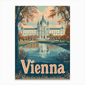 Aihrgdesign A Classic 1960s Travel Poster For Vienna Showcasi Bd094f8c 815e 4bf8 8e36 6339fcbe7c44 3 Canvas Print