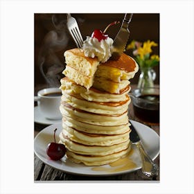 Stack Of Pancakes Canvas Print