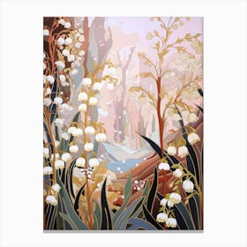 Lily Of The Valley 2 Flower Painting Canvas Print