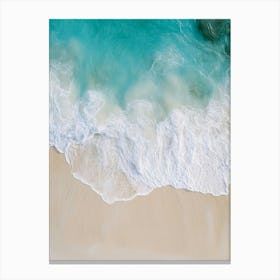 Beach Sand And Water Canvas Print