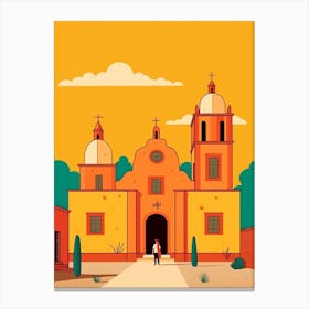 Mexico 1 Travel Illustration Canvas Print