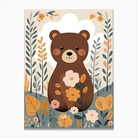Baby Animal Illustration  Bear 12 Canvas Print