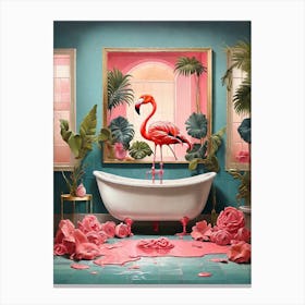 Pink Flamingo Canvas Print Canvas Print