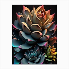 Succulents Canvas Print