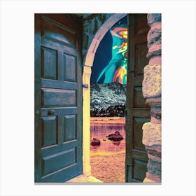 Surreal Giant Collage Scene Canvas Print
