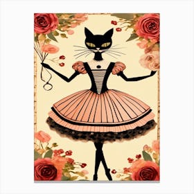 Dress Up Cat Canvas Print