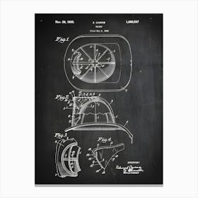 Fire Helmet Patent Print Fireman Patent Firefighter Patent Firefighter Art Firefighter Decor Historical Print Patent Print Cf5371 Canvas Print