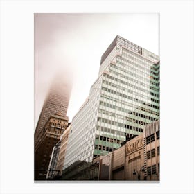 A Foggy day in Manhattan, New York City Canvas Print