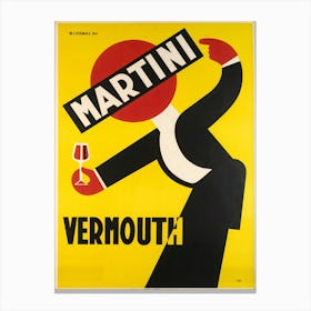 Vintage Martini Vermouth Canvas Print