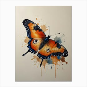 Butterfly Watercolor Painting 1 Canvas Print