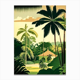 Punta Cana Dominican Republic Rousseau Inspired Tropical Destination Canvas Print