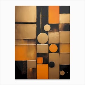 Echoes of Balance: An Abstract Geometric Painting Canvas Print