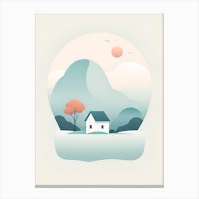 House In The Countryside Canvas Print