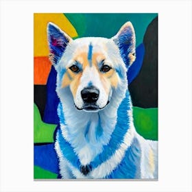 Australian Cattle Dog 2 Fauvist Style dog Canvas Print