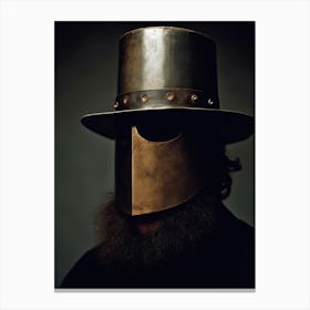 Man In A Helmet 1 Canvas Print