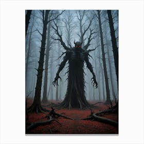 The Thing That Lurks in the Dark Woods Canvas Print