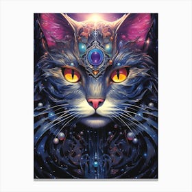 Cat Of The Universe Canvas Print