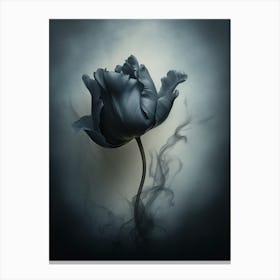 Black Flower 4 Canvas Print