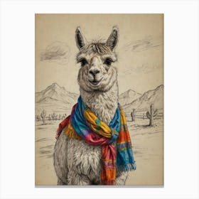 Llama 21 Canvas Print